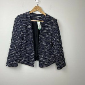 Karl Lagerfeld Stich Fix Navy Boucle Navy Blazer
